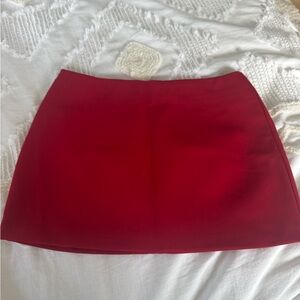 Red Mini Skirt